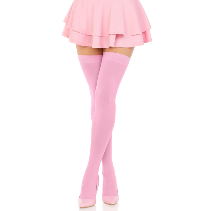 LEG AVENUE - CUISSES HAUTES - NYLON ROSE
